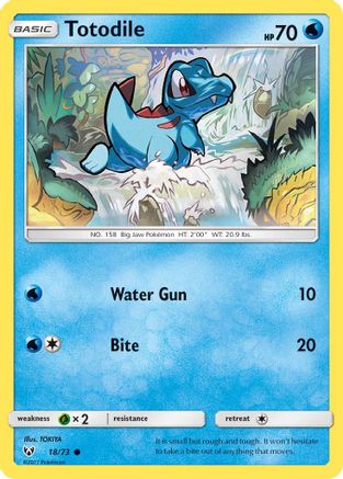 [PKM] Totodile (18/73) [Sun & Moon: Shining Legends]