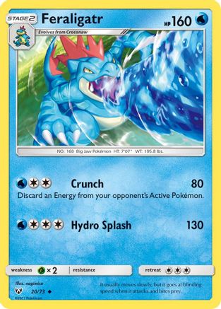 [PKM] Feraligatr (20/73) [Sun & Moon: Shining Legends]