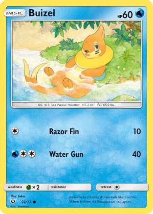 [PKM] Buizel (22/73) [Sun & Moon: Shining Legends]