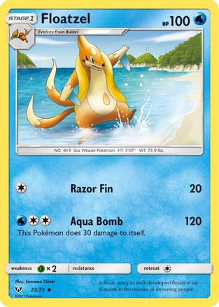 [PKM] Floatzel (23/73) [Sun & Moon: Shining Legends]