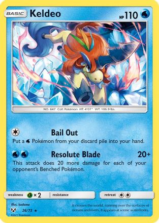 [PKM] Keldeo (26/73) [Sun & Moon: Shining Legends]
