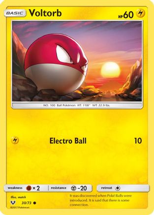 [PKM] Voltorb (30/73) [Sun & Moon: Shining Legends]