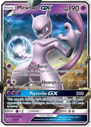 [PKM] Mewtwo GX (39/73) [Sun & Moon: Shining Legends]