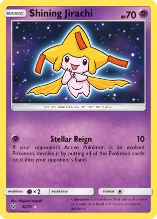 [PKM-R] Shining Jirachi (42/73) [Sun & Moon: Shining Legends]