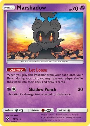 [PKM] Marshadow (45/73) [Sun & Moon: Shining Legends]
