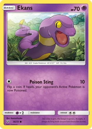 [PKM] Ekans (36/73) [Sun & Moon: Shining Legends]