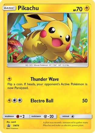 [PKM] Pikachu (SM76) [Sun & Moon: Black Star Promos]