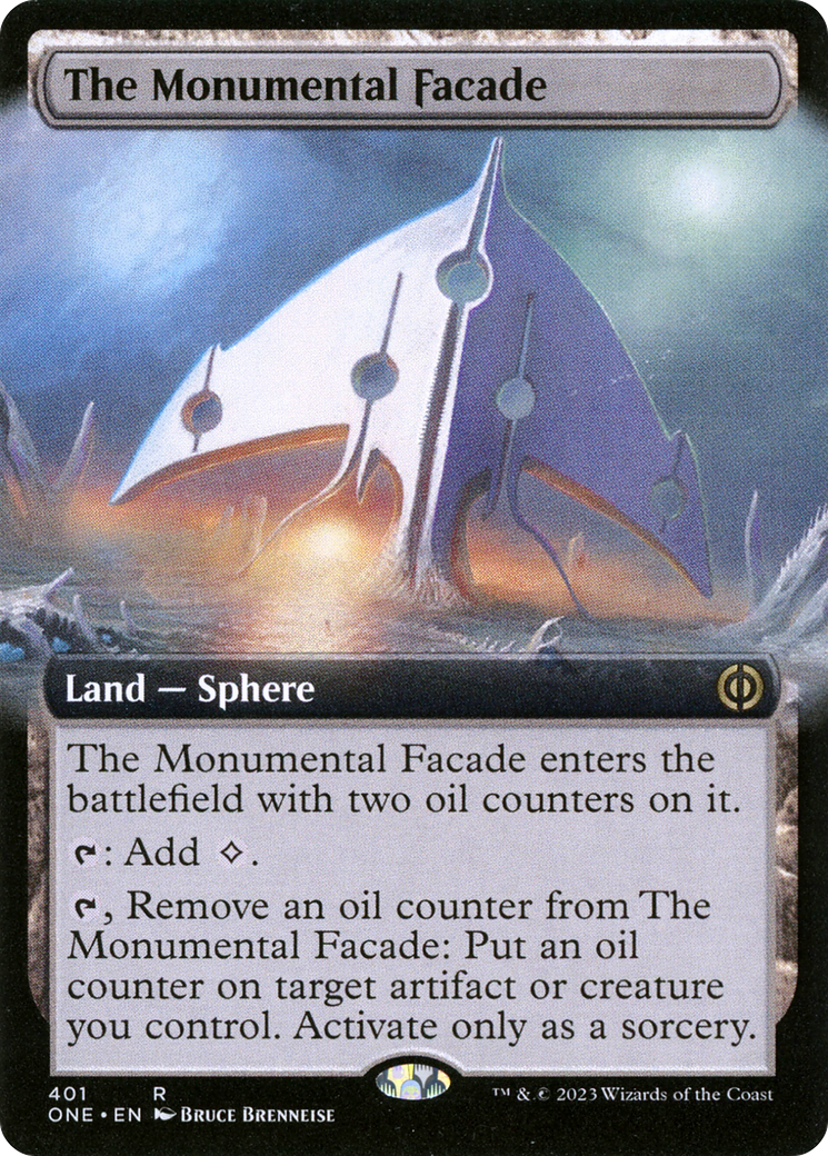 {R} The Monumental Facade (Extended Art) [Phyrexia: All Will Be One][ONE 401]