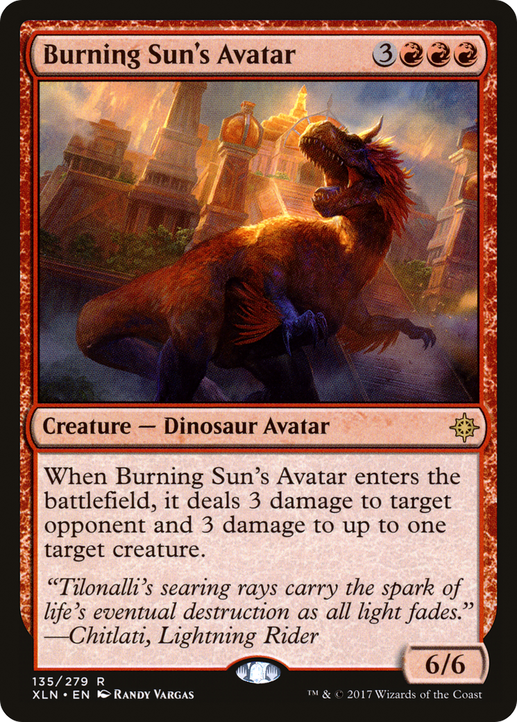 {R} Burning Sun's Avatar [Ixalan][XLN 135] - Misty Mountain Games