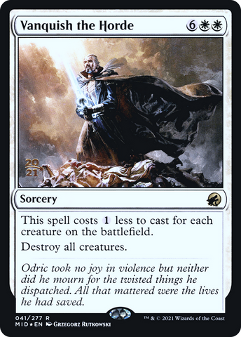 {R} Vanquish the Horde [Innistrad: Midnight Hunt Prerelease Promos][PR MID 041]