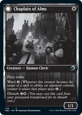 {C} Chaplain of Alms // Chapel Shieldgeist [Innistrad: Double Feature][DBL 013]