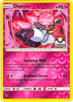 [PKM] Diancie (94/147) (League Promo) [Sun & Moon: Burning Shadows]