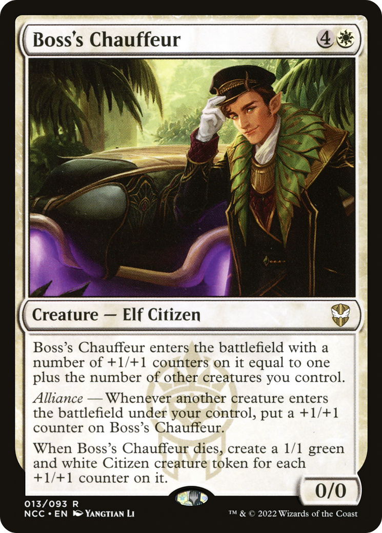 {R} Boss's Chauffeur [Streets of New Capenna Commander][NCC 013]