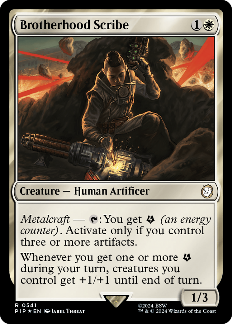{R} Brotherhood Scribe (Surge Foil) [Fallout][PIP 541]
