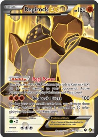[PKM] Regirock EX (43a/124) [Alternate Art Promos]