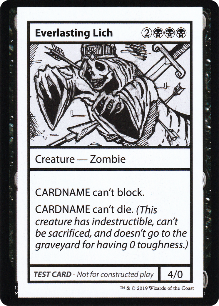 {R} Everlasting Lich (2021 Edition) [Mystery Booster Playtest Cards][CMB1 041]
