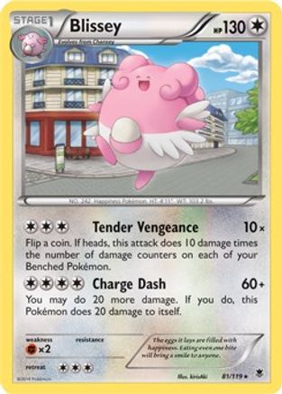 [PKM] Blissey (81/119) (Cosmos Holo) [XY: Phantom Forces]