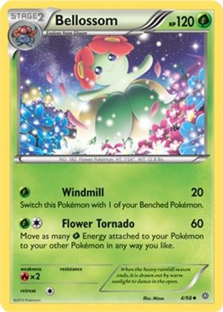 [PKM] Bellossom (4/98) (Cosmos Holo) [XY: Ancient Origins]