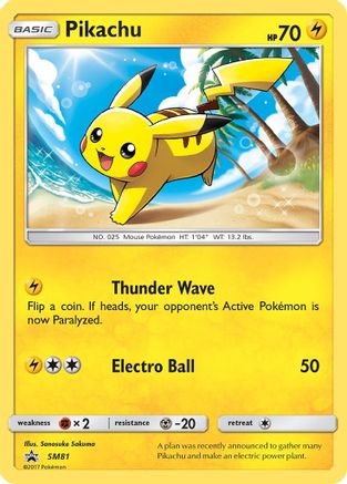 [PKM] Pikachu (SM81) [Sun & Moon: Black Star Promos]