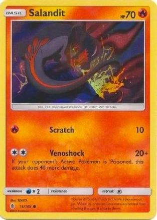 [PKM] Salandit (15/145) (Collection Promo) [Sun & Moon: Guardians Rising]