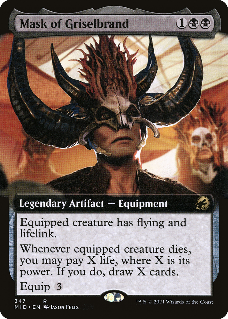 {R} Mask of Griselbrand (Extended Art) [Innistrad: Midnight Hunt][MID 347]