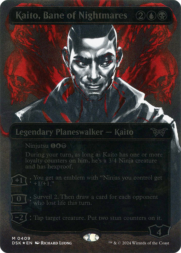 {@R} Kaito, Bane of Nightmares (Showcase) (Textured) [Duskmourn: House of Horror][DSK 409]