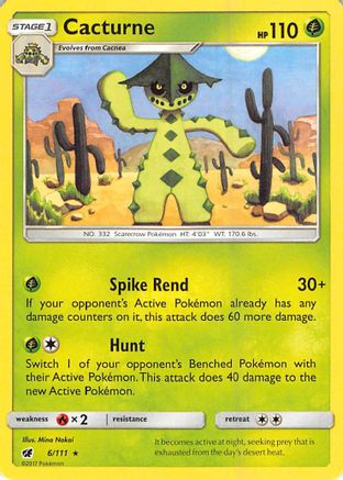 [PKM] Cacturne (6/111) [Sun & Moon: Crimson Invasion]