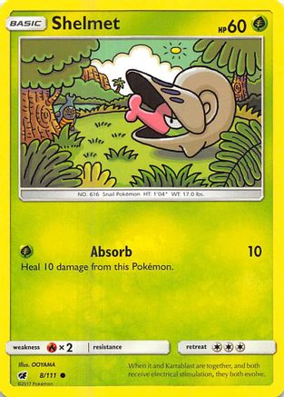 [PKM] Shelmet (8/111) [Sun & Moon: Crimson Invasion]