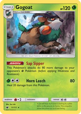[PKM] Gogoat (11/111) [Sun & Moon: Crimson Invasion]