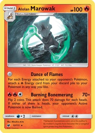 [PKM] Alolan Marowak (12/111) [Sun & Moon: Crimson Invasion]