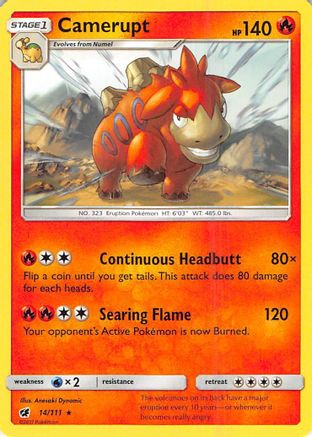 [PKM] Camerupt (14/111) [Sun & Moon: Crimson Invasion]