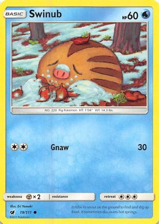 [PKM] Swinub (19/111) [Sun & Moon: Crimson Invasion]