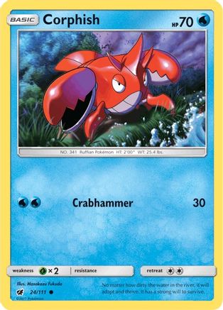 [PKM-C] Corphish (24/111) [Sun & Moon: Crimson Invasion]