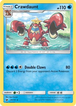 [PKM] Crawdaunt (25/111) [Sun & Moon: Crimson Invasion]