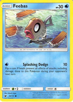 [PKM] Feebas (26/111) [Sun & Moon: Crimson Invasion]