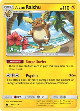 [PKM] Alolan Raichu (31/111) [Sun & Moon: Crimson Invasion]