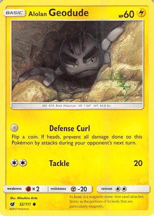[PKM-C] Alolan Geodude (32/111) [Sun & Moon: Crimson Invasion]