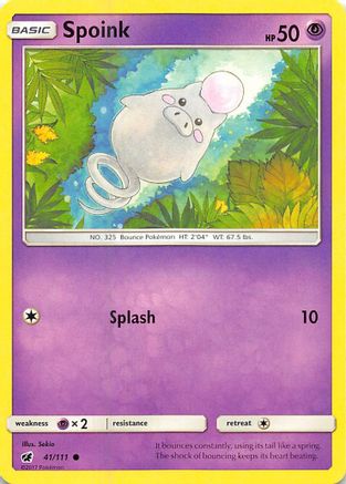 [PKM] Spoink (41/111) [Sun & Moon: Crimson Invasion]