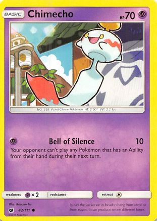 [PKM] Chimecho (43/111) [Sun & Moon: Crimson Invasion]