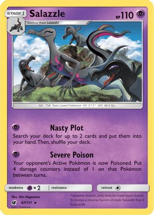 [PKM] Salazzle (47/111) [Sun & Moon: Crimson Invasion]