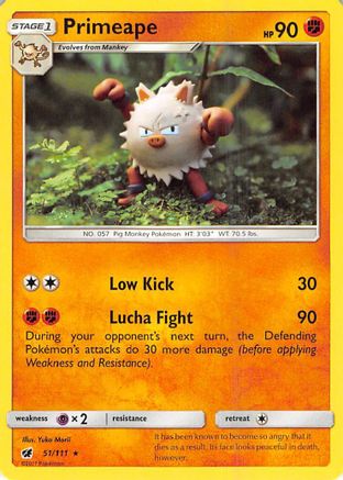 [PKM-R] Primeape (51/111) [Sun & Moon: Crimson Invasion]