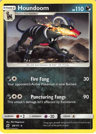 [PKM] Houndoom (59/111) [Sun & Moon: Crimson Invasion]