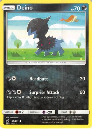 [PKM-C] Deino (60/111) [Sun & Moon: Crimson Invasion]