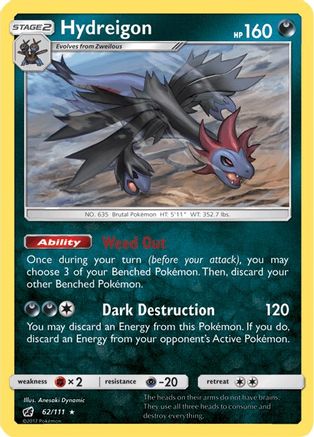 [PKM] Hydreigon (62/111) [Sun & Moon: Crimson Invasion]