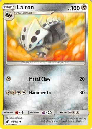 [PKM] Lairon (66/111) [Sun & Moon: Crimson Invasion]
