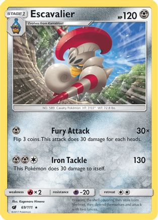 [PKM] Escavalier (69/111) [Sun & Moon: Crimson Invasion]