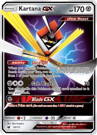 [PKM] Kartana GX (70/111) [Sun & Moon: Crimson Invasion]
