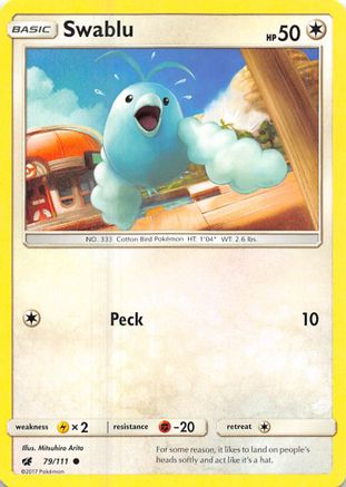 [PKM] Swablu (79/111) [Sun & Moon: Crimson Invasion]