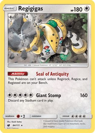 [PKM] Regigigas (84/111) [Sun & Moon: Crimson Invasion]