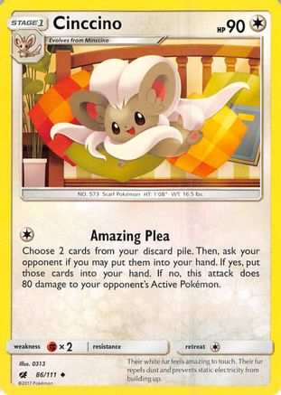 [PKM] Cinccino (86/111) [Sun & Moon: Crimson Invasion]